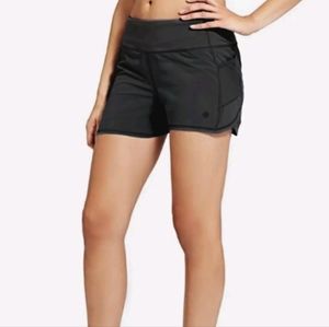 Athleta Black Shorts Ready Set Go 2 in 1 shorts size medium 4" inseam NWT